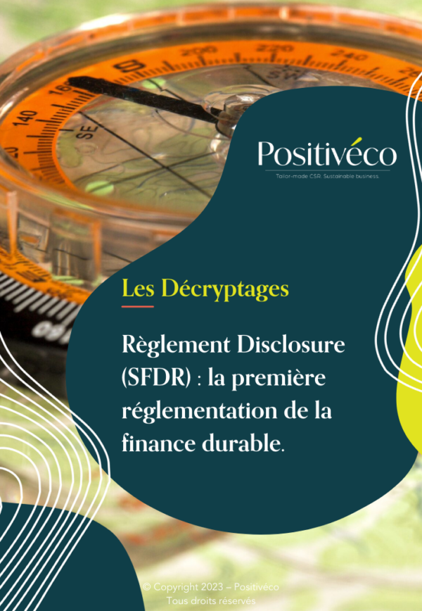 Décryptage Règlement Disclosure SFDR
